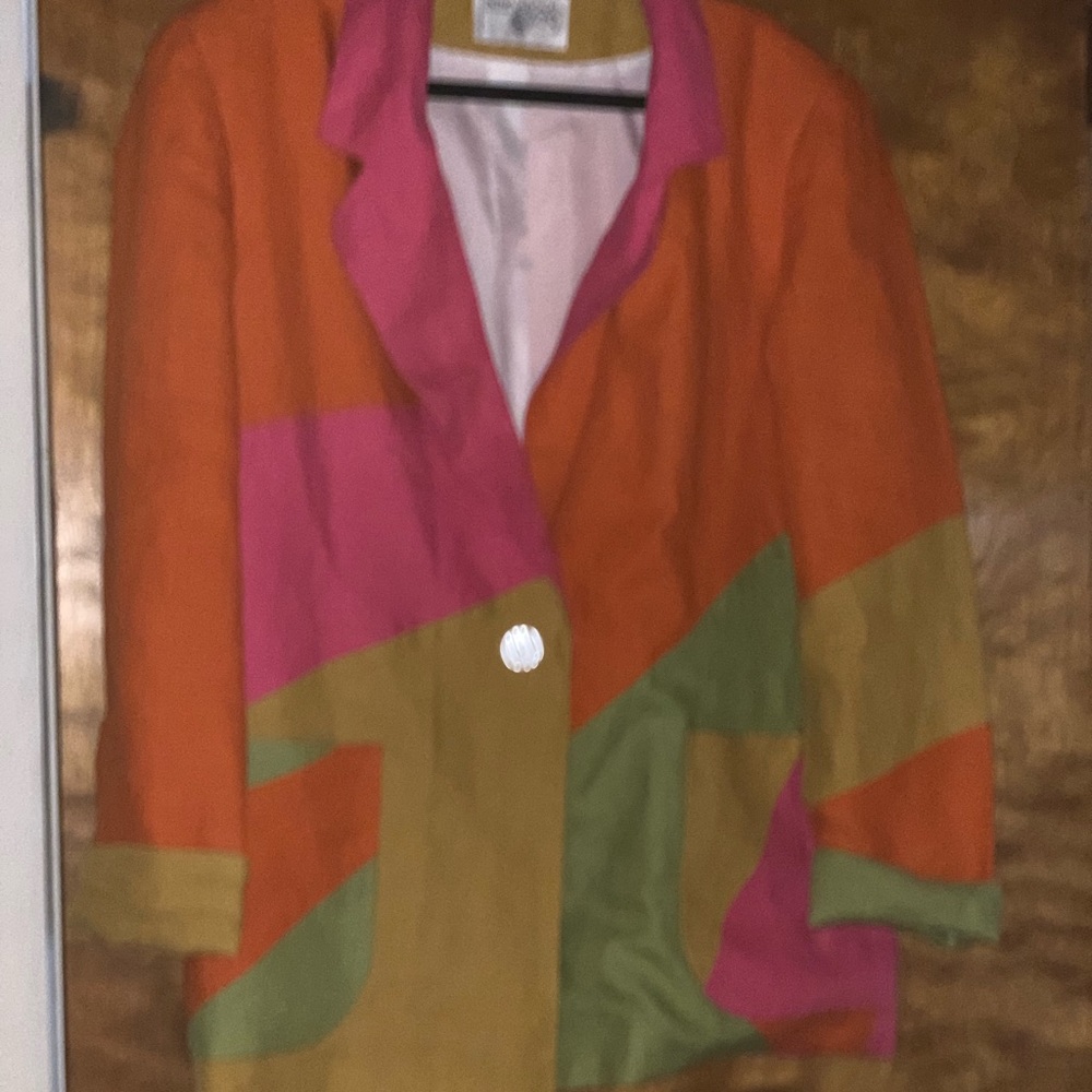 Over Sized Multi Color Blazer